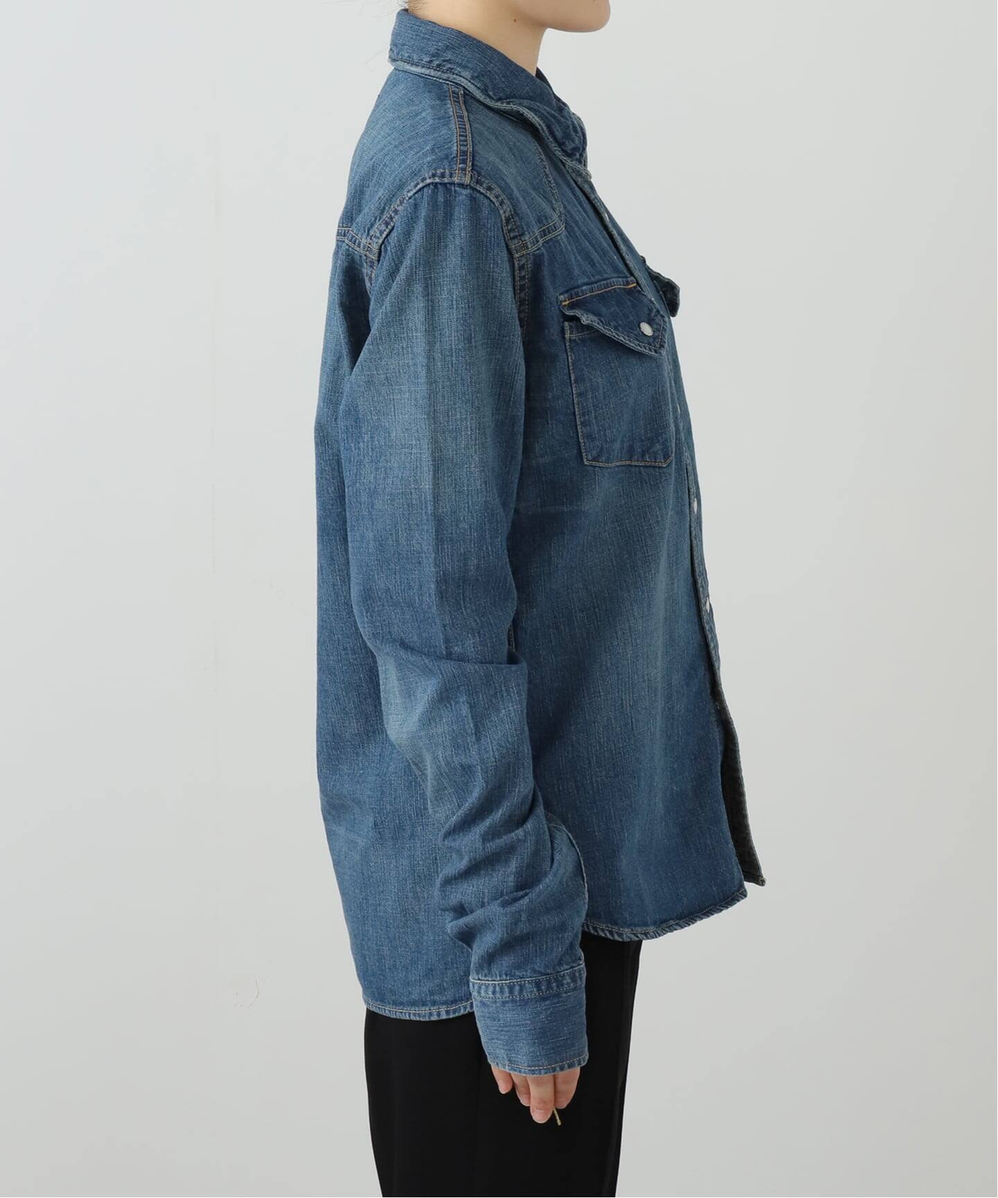 REMI RELIEF/レミレリーフ】DENIM SHORT シャツ（シャツ