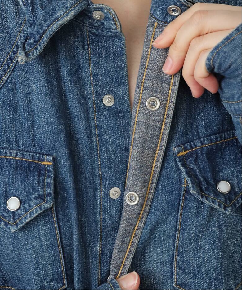 REMI RELIEF/レミレリーフ】DENIM SHORT シャツ（シャツ／ブラウス