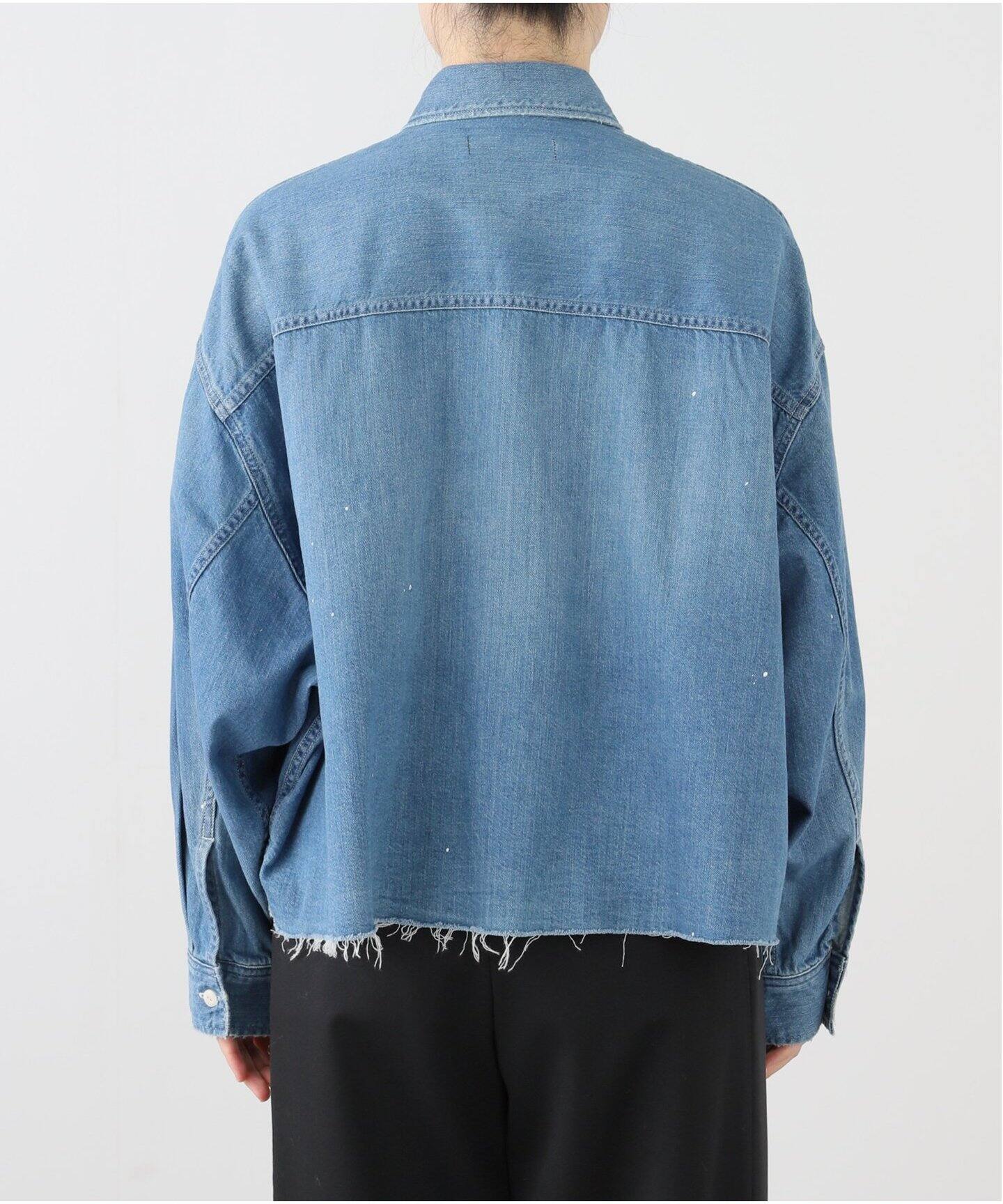 JOHNBULL/ジョンブル】 CROPPED DENIM シャツ（シャツ／ブラウス 