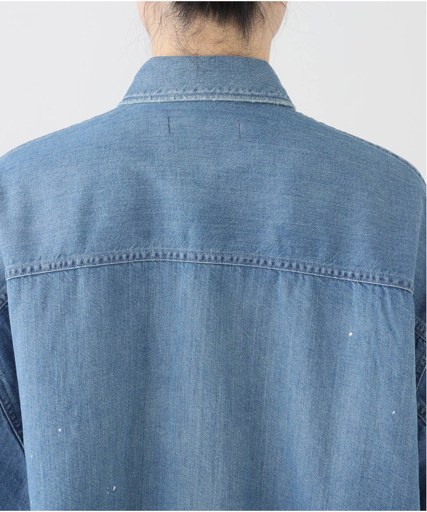 JOHNBULL/ジョンブル】 CROPPED DENIM シャツ（シャツ／ブラウス 