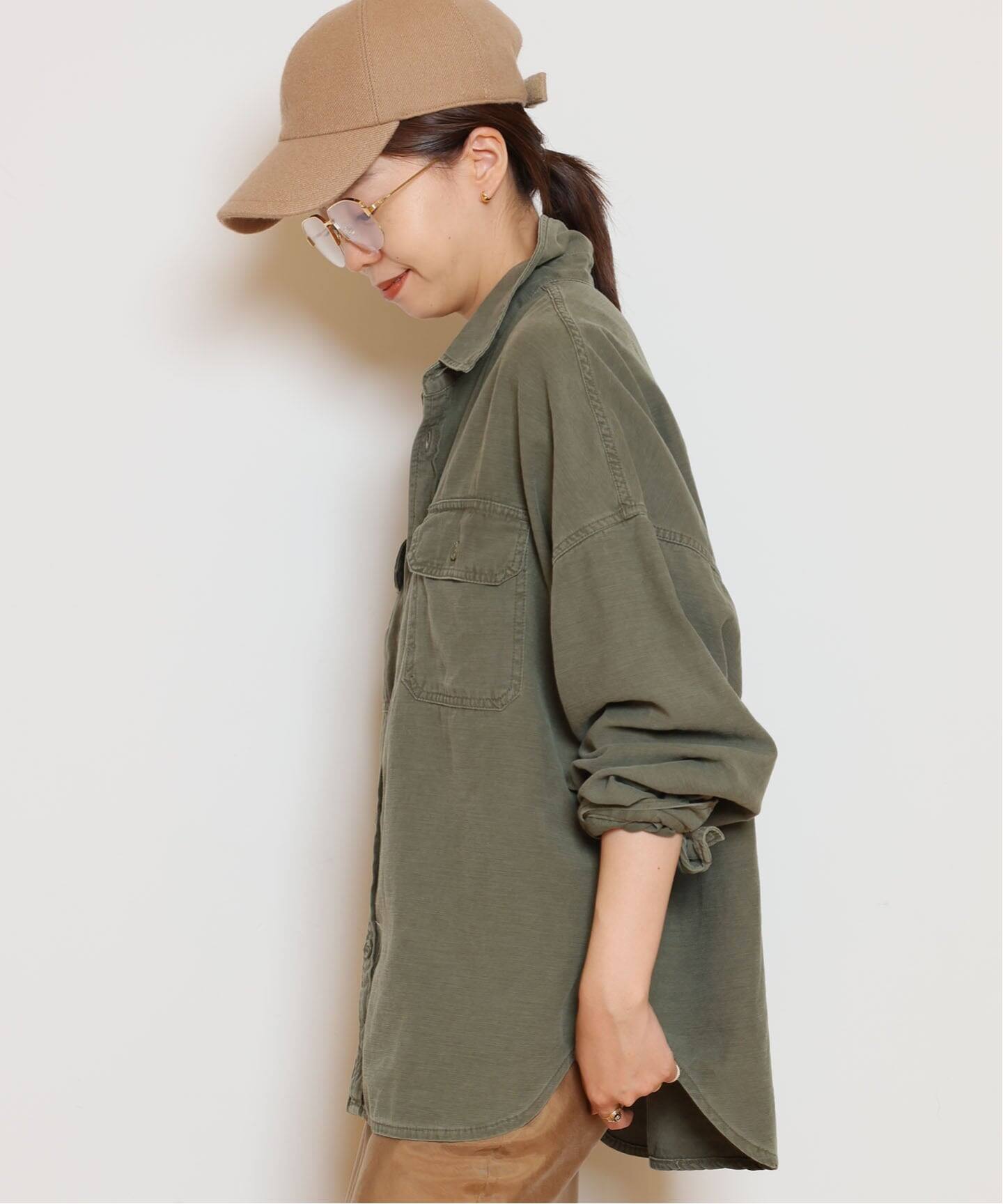 REMI RELIEF/レミレリーフ】WIDE MILITARY シャツ（シャツ