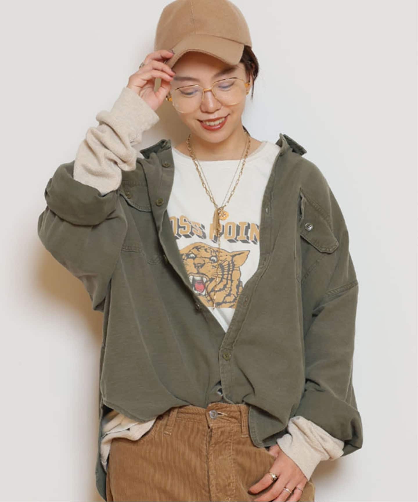 REMI RELIEF/レミレリーフ】WIDE MILITARY シャツ（シャツ