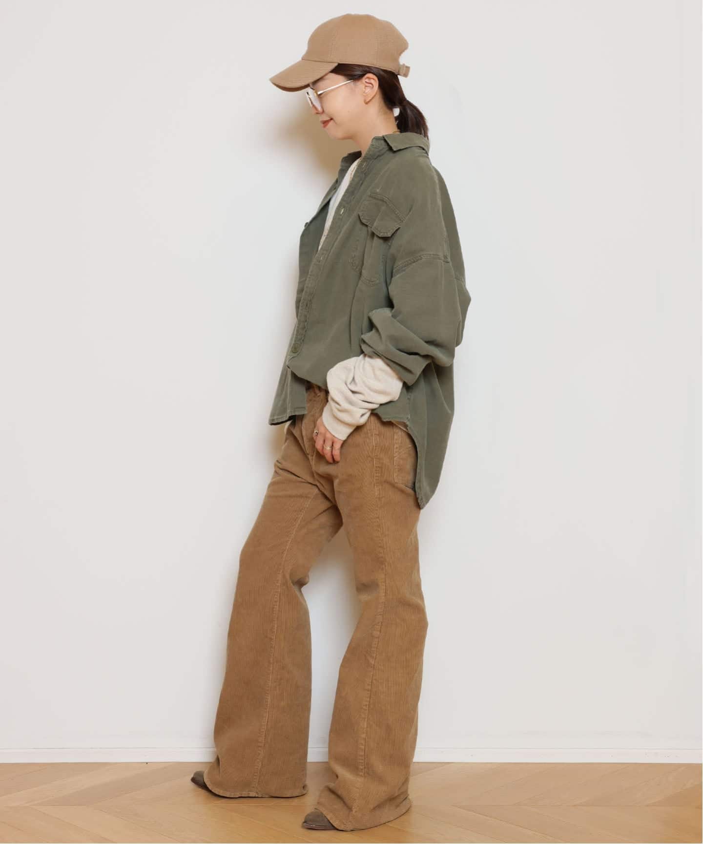 REMI RELIEF/レミレリーフ】WIDE MILITARY シャツ（シャツ／ブラウス