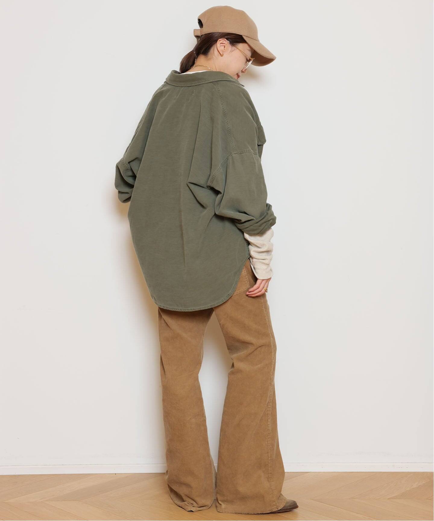 REMI RELIEF/レミレリーフ】WIDE MILITARY シャツ（シャツ／ブラウス