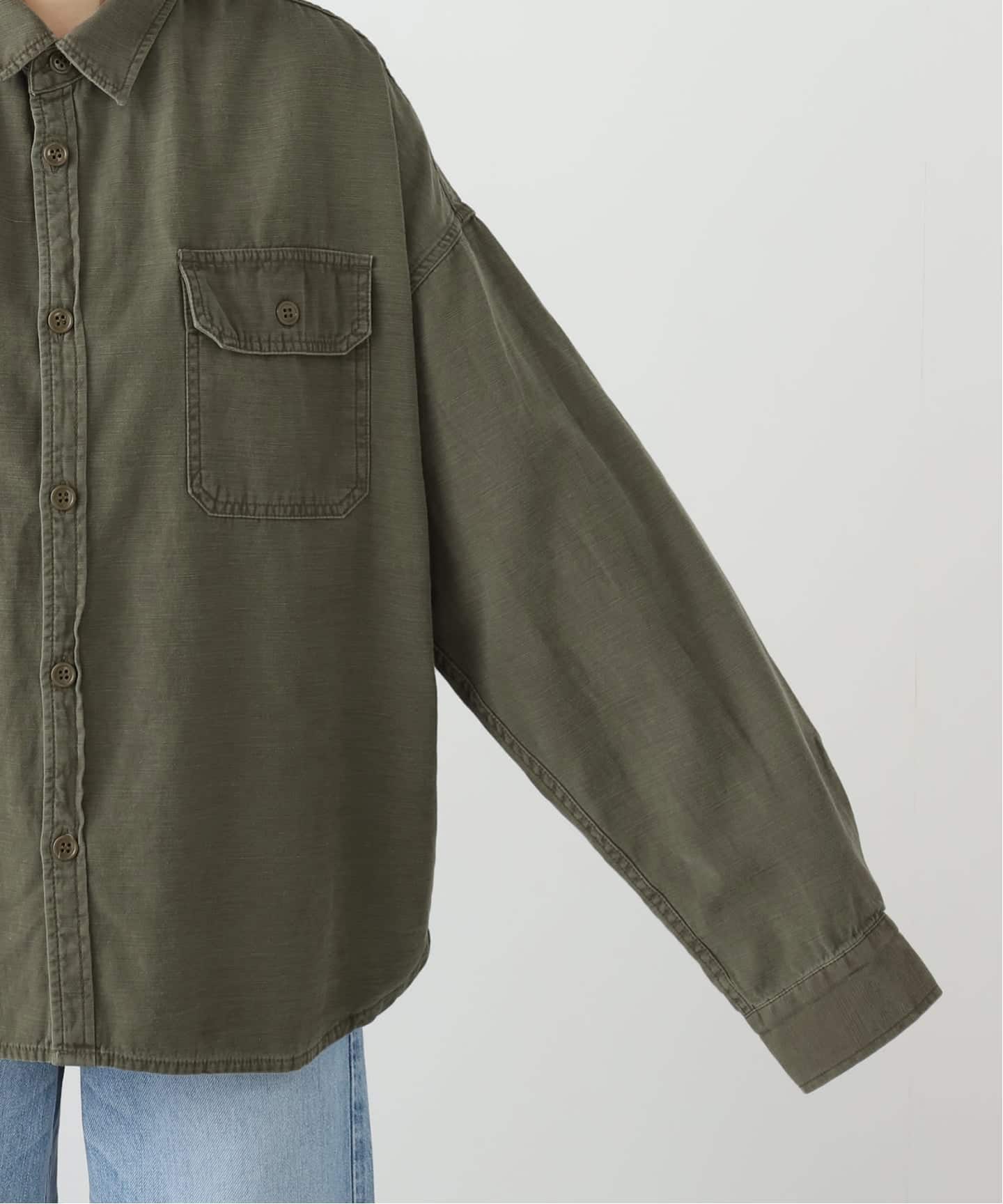 REMI RELIEF/レミレリーフ】WIDE MILITARY シャツ（シャツ／ブラウス