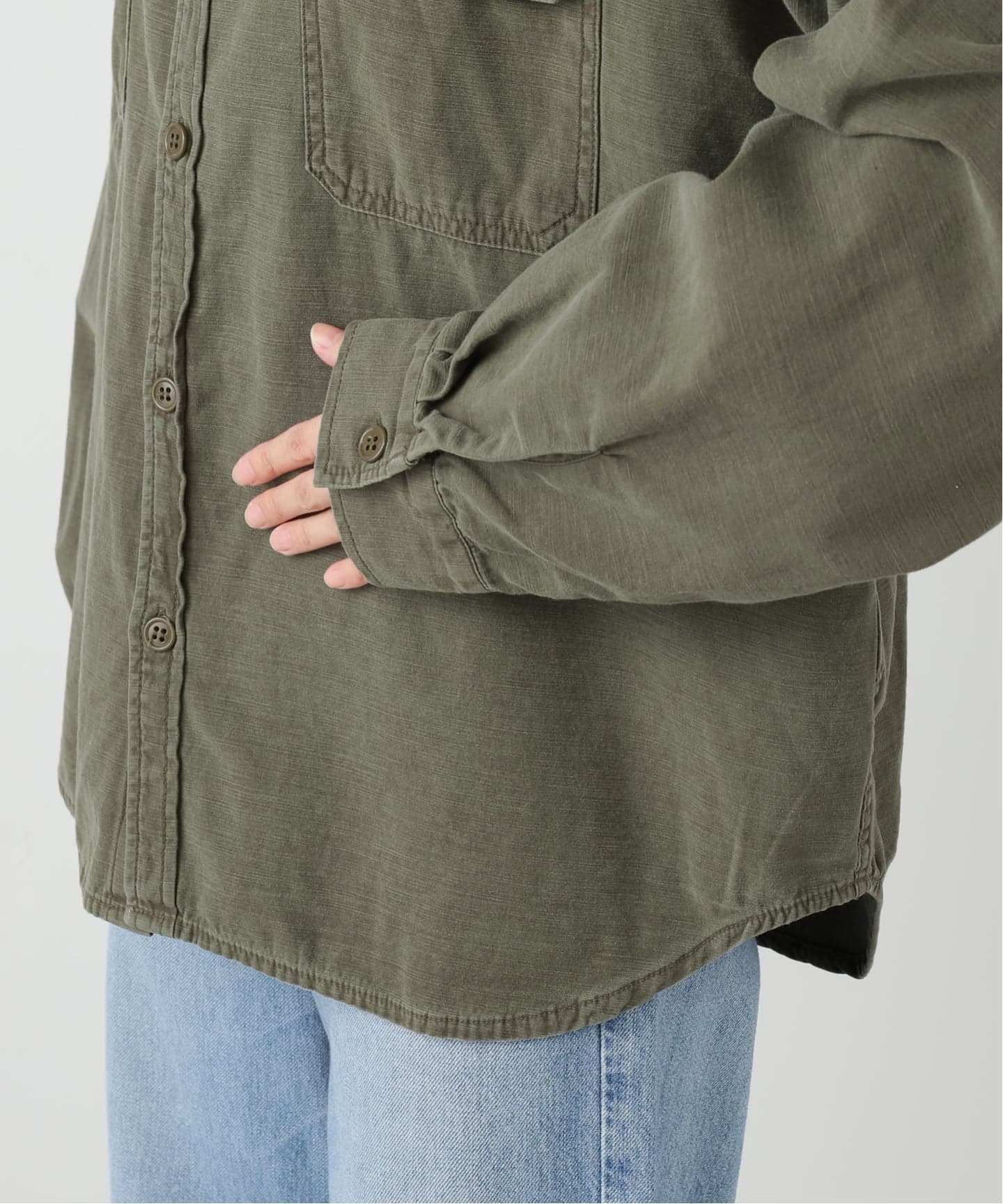 REMI RELIEF/レミレリーフ】WIDE MILITARY シャツ（シャツ／ブラウス