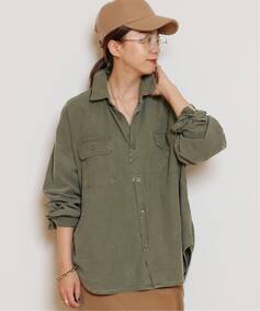 REMI RELIEF/レミレリーフ】WIDE MILITARY シャツ（シャツ／ブラウス 