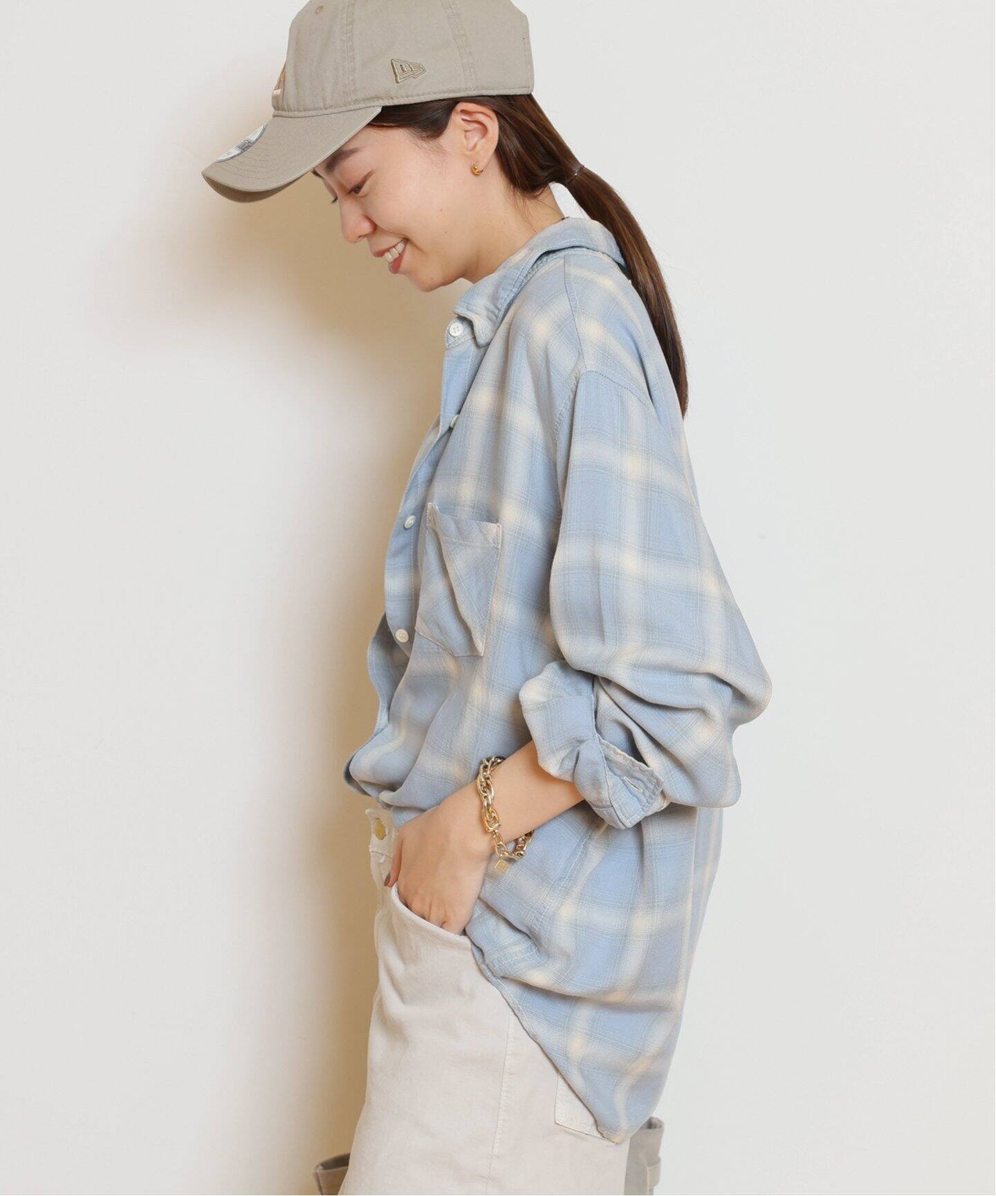 REMI RELIEF/レミレリーフ】 RAYON チェックシャツ《2》（シャツ 