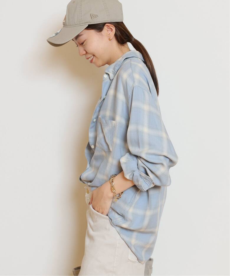 REMI RELIEF/レミレリーフ】 RAYON チェックシャツ《2》（シャツ 