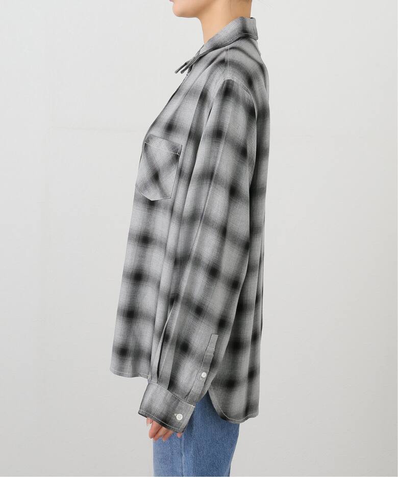 REMI RELIEF/レミレリーフ】 RAYON チェックシャツ《1》（シャツ  