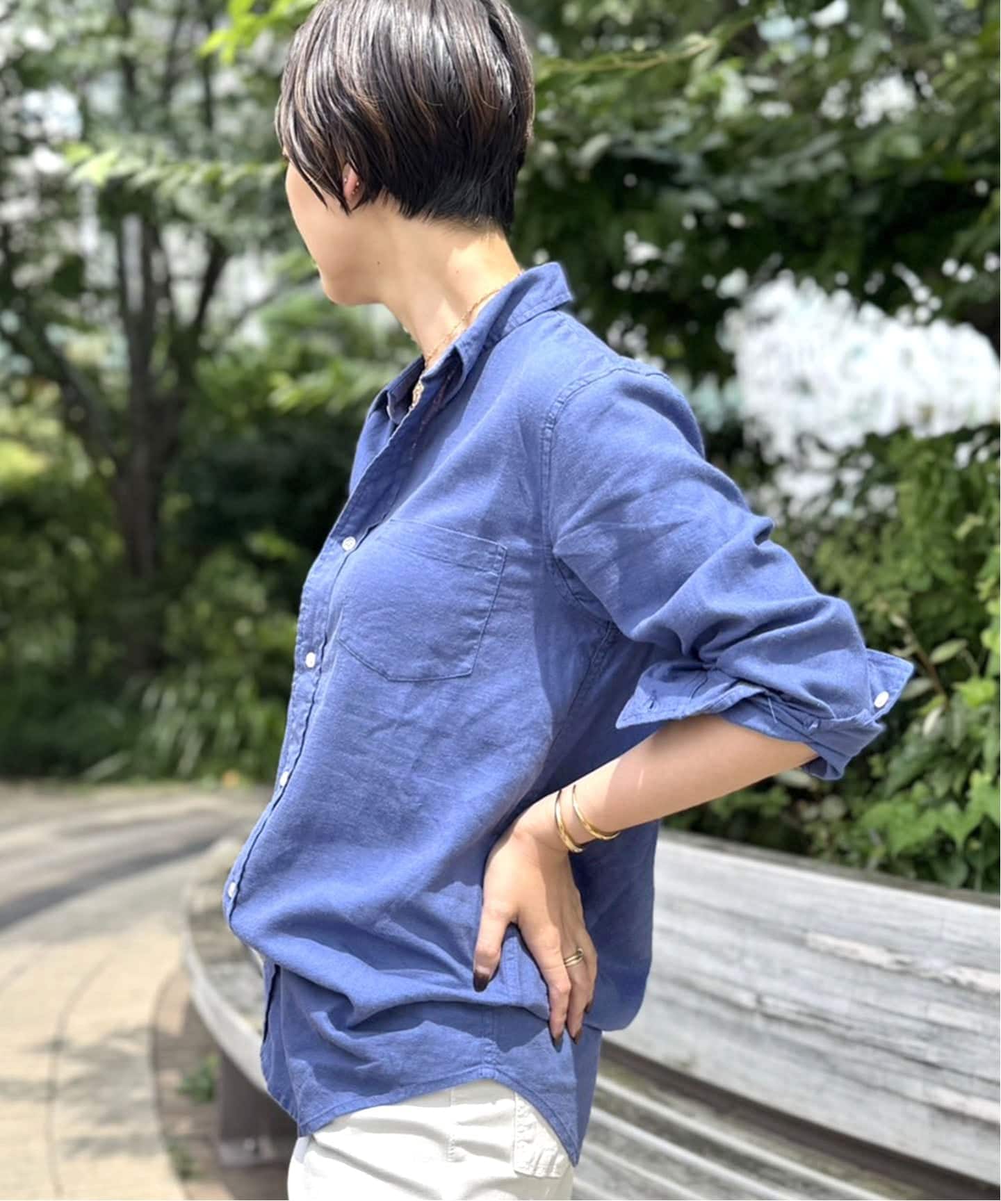 MUSE de Deuxieme Classe DENIM BD シャツ MUSE de Deuxieme classe（ミューズデドゥーズィエムクラス）の