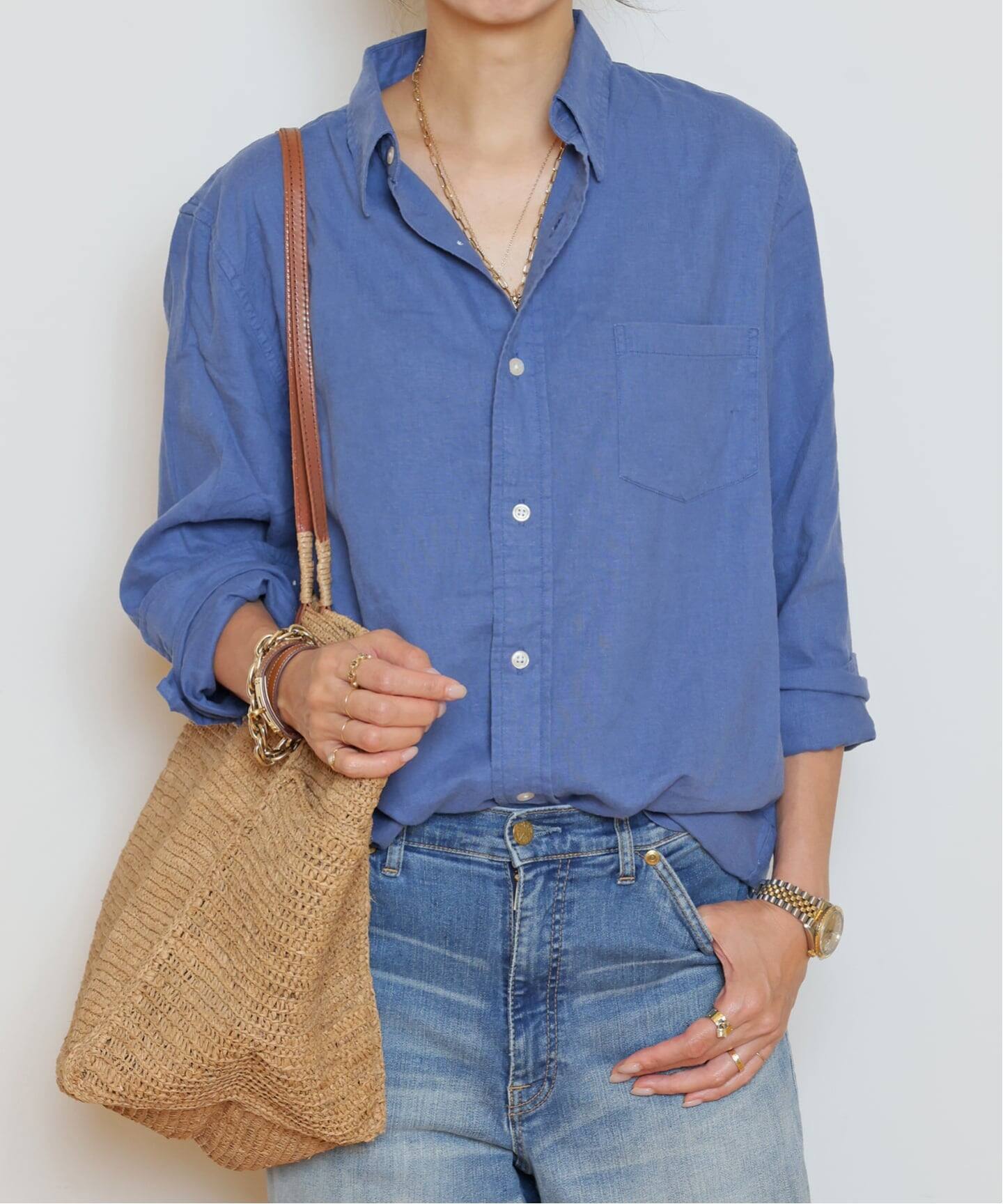 ドゥーズィエムクラス シャンブレーシャツ デニムシャツ　MUSE DENIMIST/デニミスト】BOYFRIEND シャツ（シャツ／ブラウス