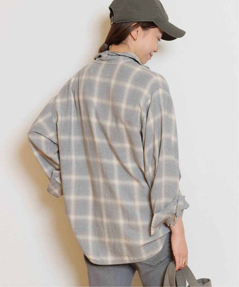 REMI RELIEF/レミレリーフ】 RAYON チェックシャツ《3》（シャツ 