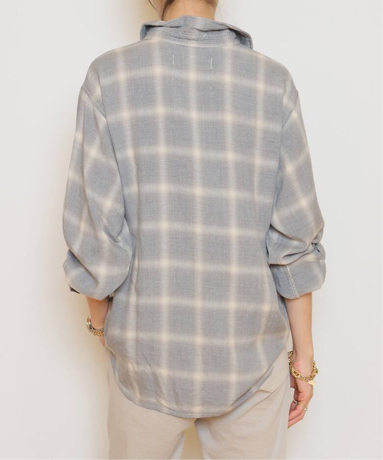 REMI RELIEF/レミレリーフ】 RAYON チェックシャツ《3》（シャツ 
