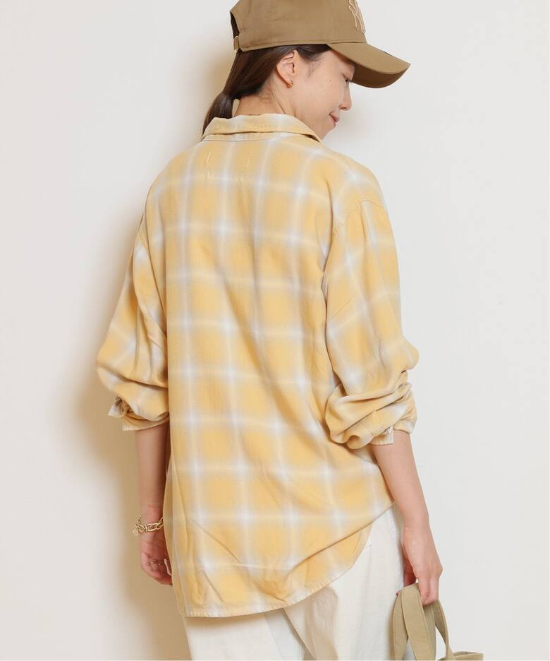 REMI RELIEF/レミレリーフ】 RAYON チェックシャツ《3》（シャツ 