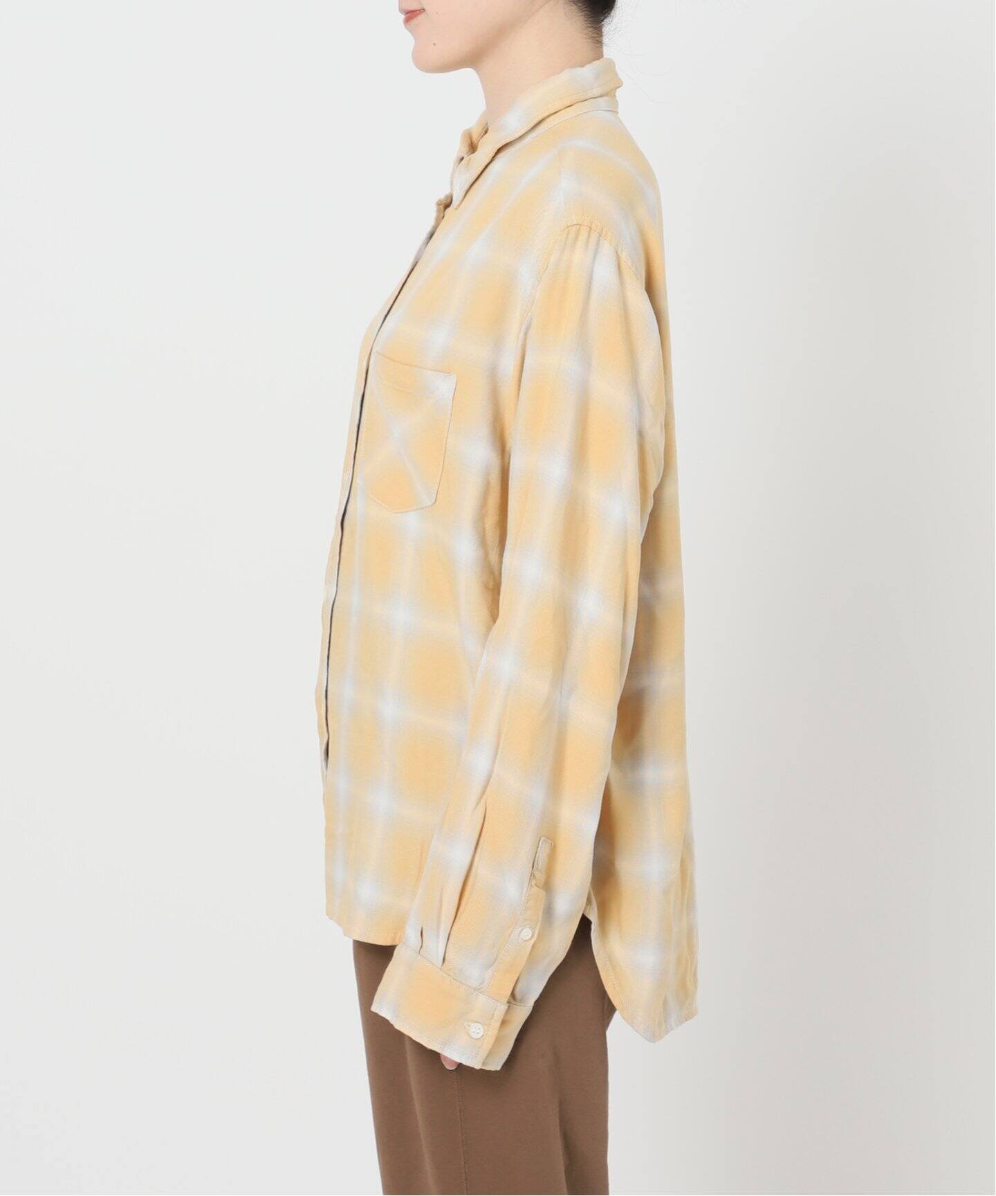 REMI RELIEF/レミレリーフ】 RAYON チェックシャツ《3》（シャツ  