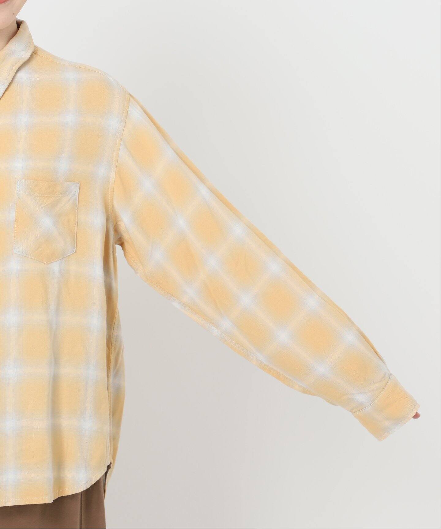 REMI RELIEF/レミレリーフ】 RAYON チェックシャツ《3》（シャツ 