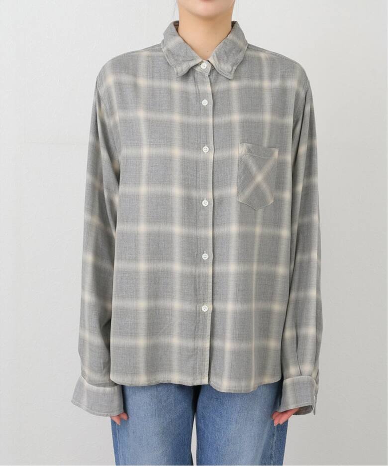 REMI RELIEF/レミレリーフ】 RAYON チェックシャツ《3》（シャツ 