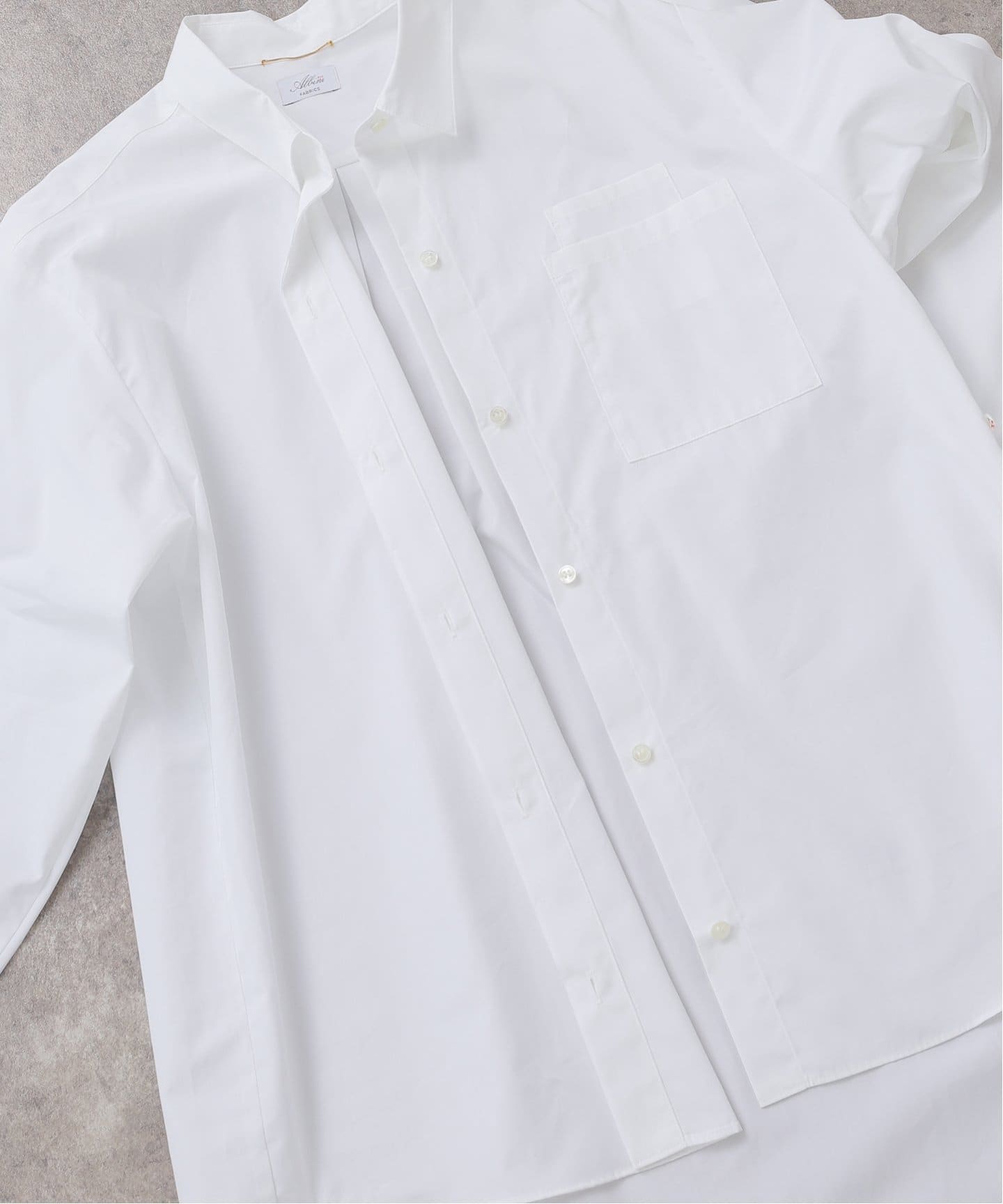 L'Appartement★美品★アパルトモン　コットンローンシャツ　白 No Collar Long Shirt（シャツ／ブラウス）｜L'Appartement