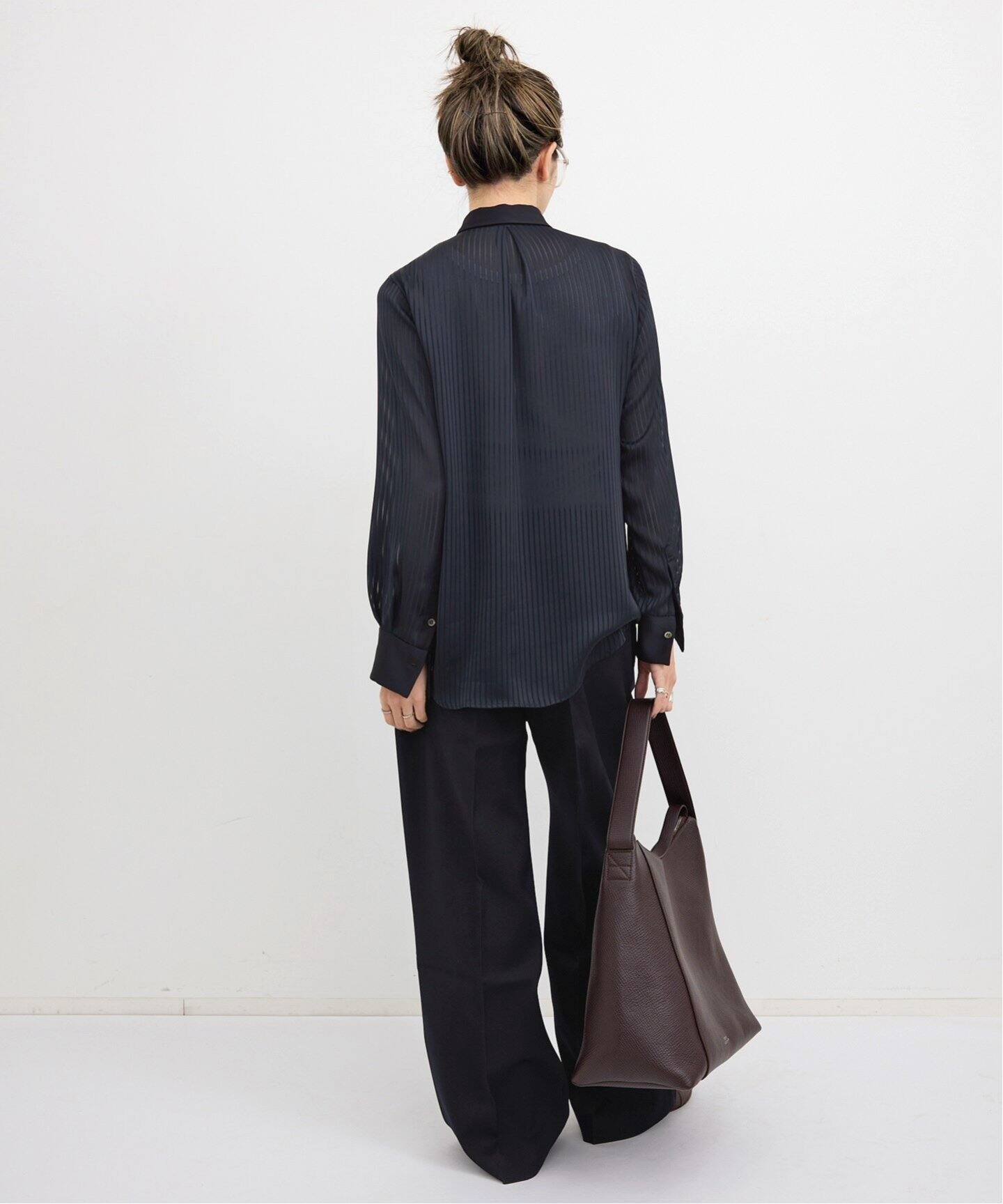 Stripe Sheer Shirts（シャツ／ブラウス）｜L