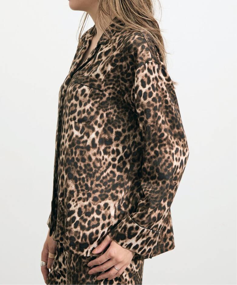Leopard Pajama Shirts（シャツ／ブラウス）｜L