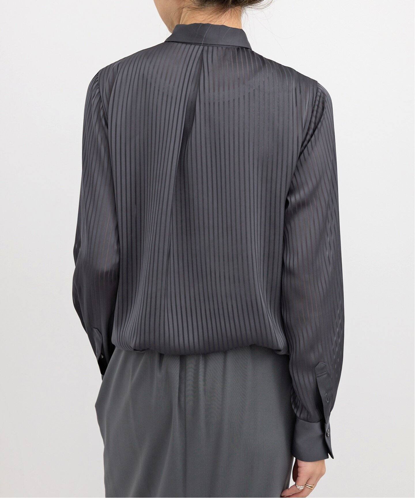 アパルトモン Stripe Sheer Shirt ストライプシアーシャツ