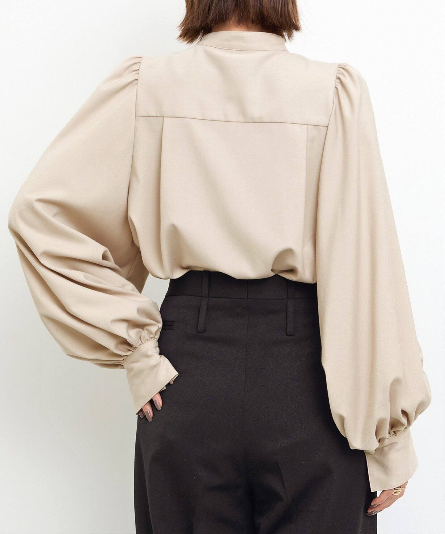 Washable Gather Blouse（シャツ／ブラウス）｜L