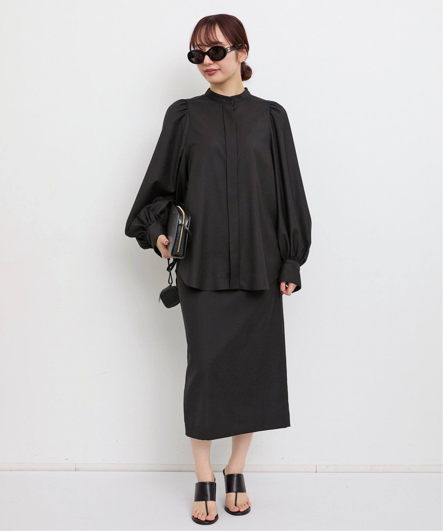 Washable Gather Blouse（シャツ／ブラウス）｜L