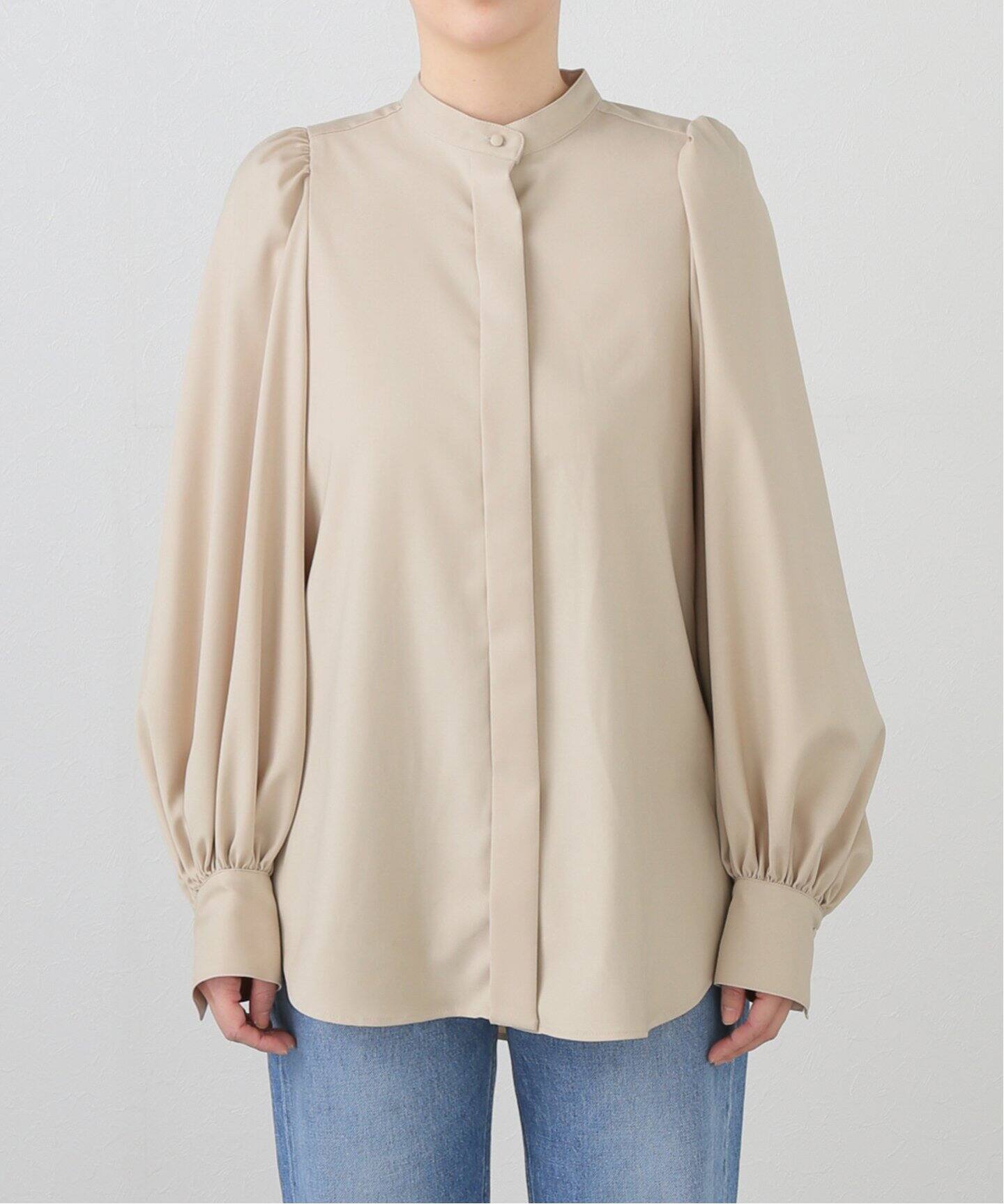 Washable Gather Blouse（シャツ／ブラウス）｜L