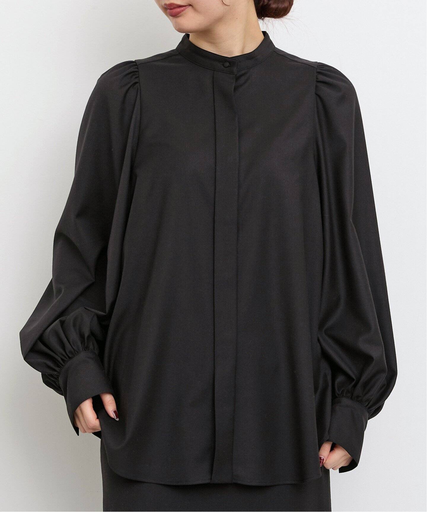 Washable Gather Blouse（シャツ／ブラウス）｜L