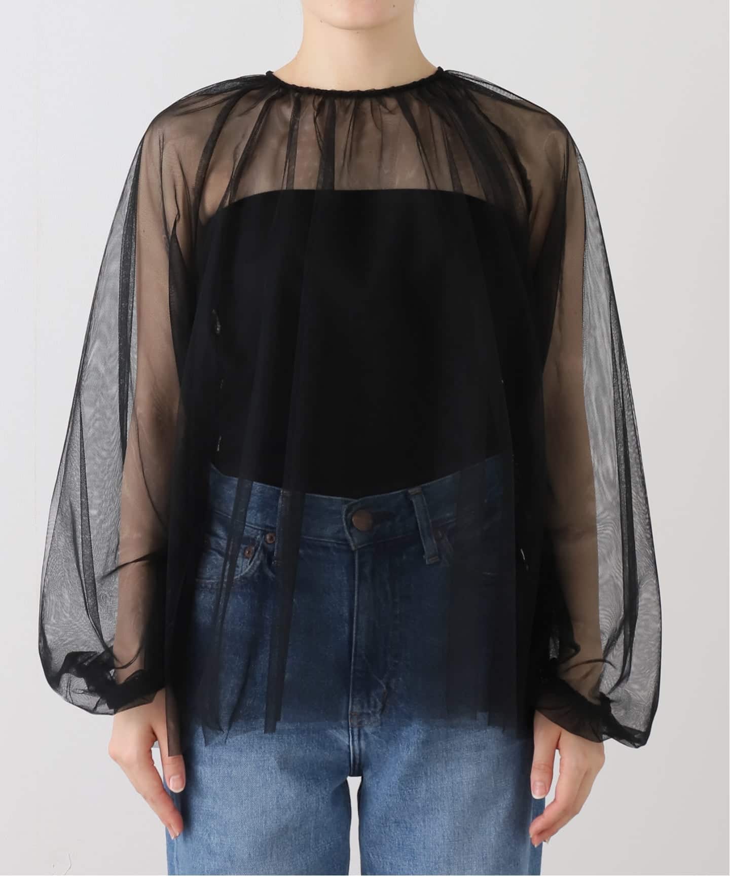 L'Appartement Tulle Blouse ブラック フリー Tulle Blouse（シャツ／ブラウス）｜L'Appartement（アパルトモン）の