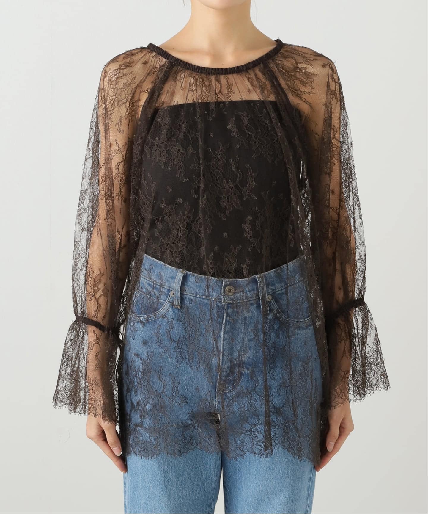 アパルトモン リジエール 24AW Lace Blouse レースブラウス Lace Blouse（シャツ／ブラウス）｜L'Appartement（アパルトモン