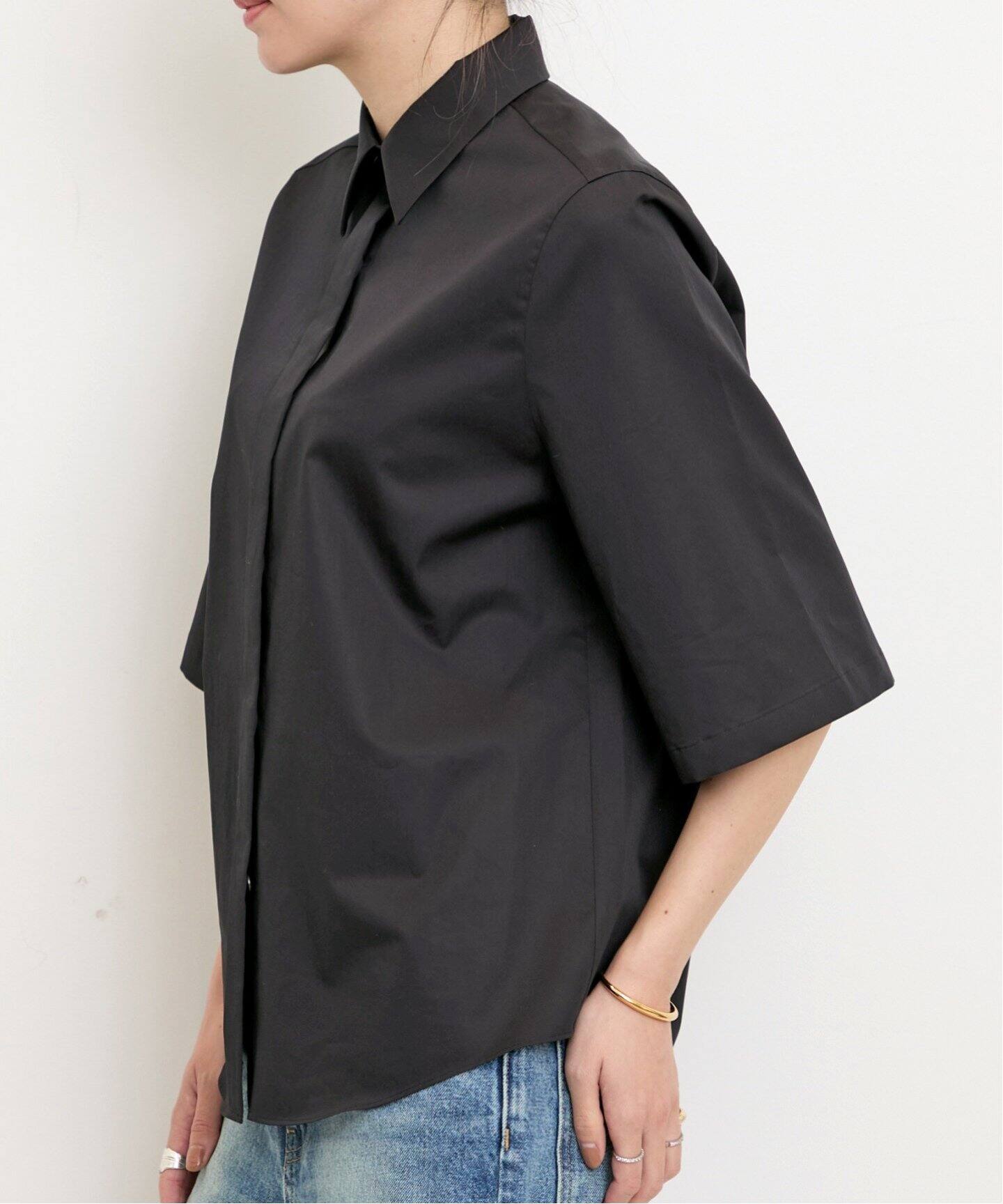 【美品】L'Appartement アパルトモン コットンローンシャツ 日本製 Half Sleeve Shirt(シャツ/ブラウス)|L'Appartement