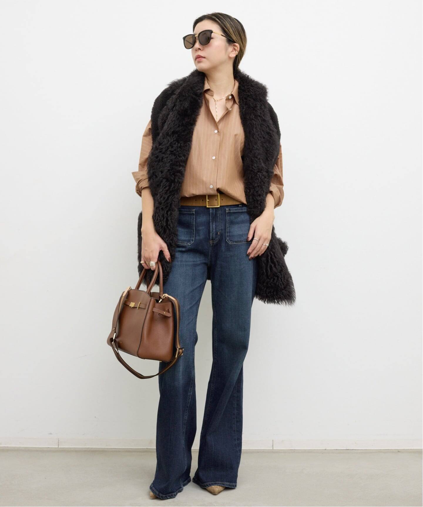 トップス L'Appartement Stripe Sheer Shirt L´Appartement Stripe Sheer Shirts