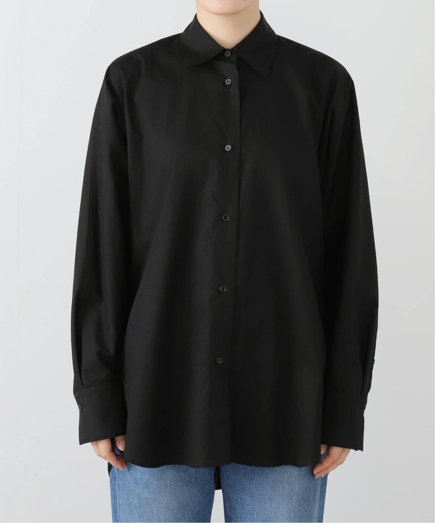 美品✨アパルトモン　ドゥーズィエムクラス　コットンローンシャツ　ブラック　黒 ORDINARY JOY/オーディナリー ジョイ】DOLMAN SLEEVE SHIRT（シャツ