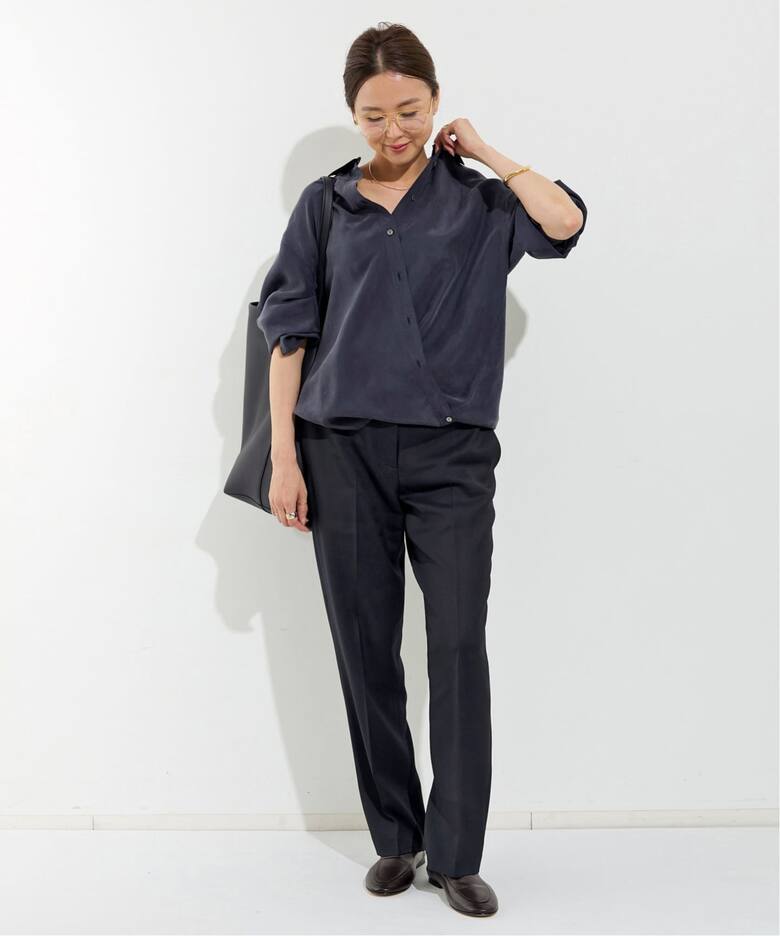SILK 2WAY SHIRT（シャツ／ブラウス）｜L