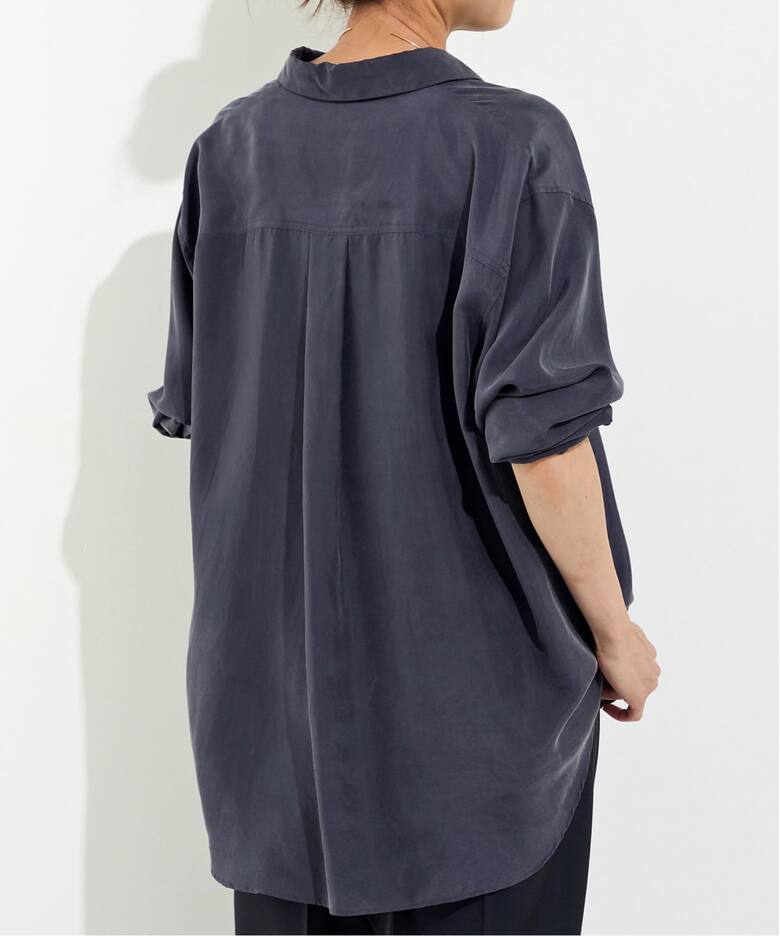SILK 2WAY SHIRT（シャツ／ブラウス）｜L 