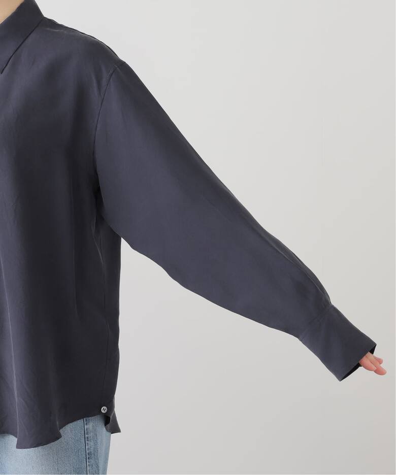 SILK 2WAY SHIRT（シャツ／ブラウス）｜L 