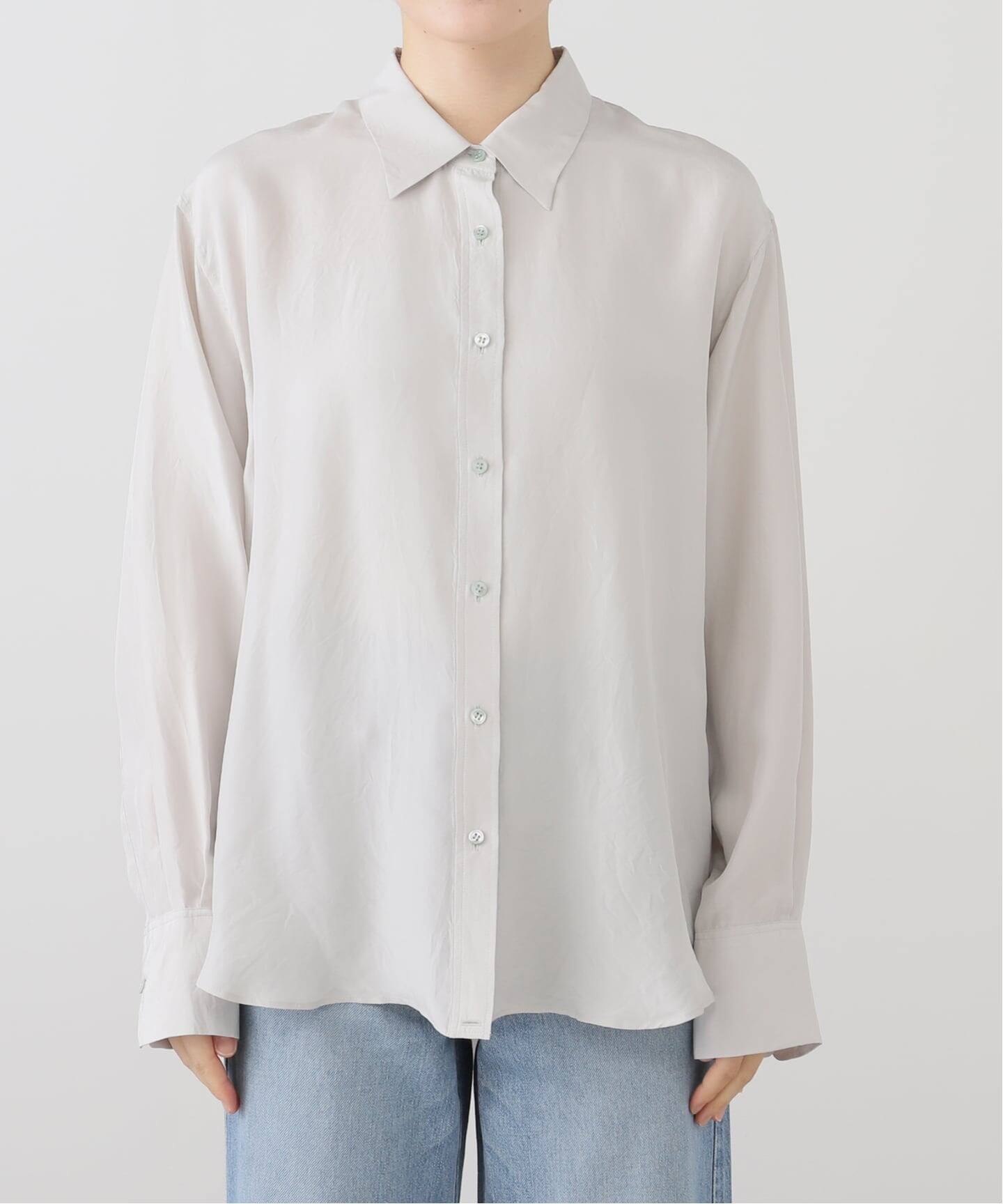 24AW* L'Appartement*RETROVE シルク混2wayシャツ 24AW* L'Appartement*RETROVE シルク混2wayシャツ