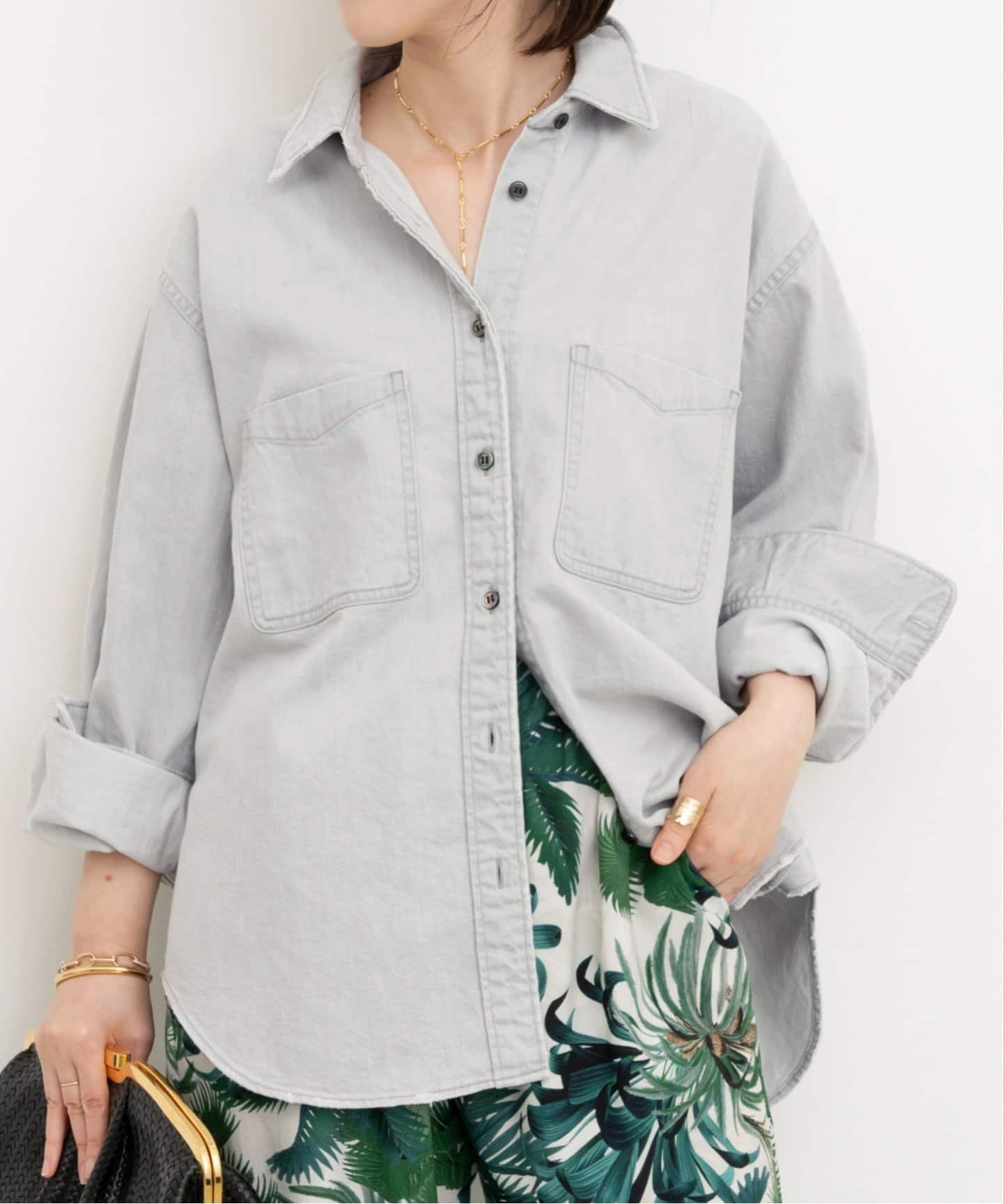 新品 L'Appartement BLEACH DENIM SHIRTS BLEACH DENIM SHIRTS（シャツ／ブラウス）｜L'Appartement