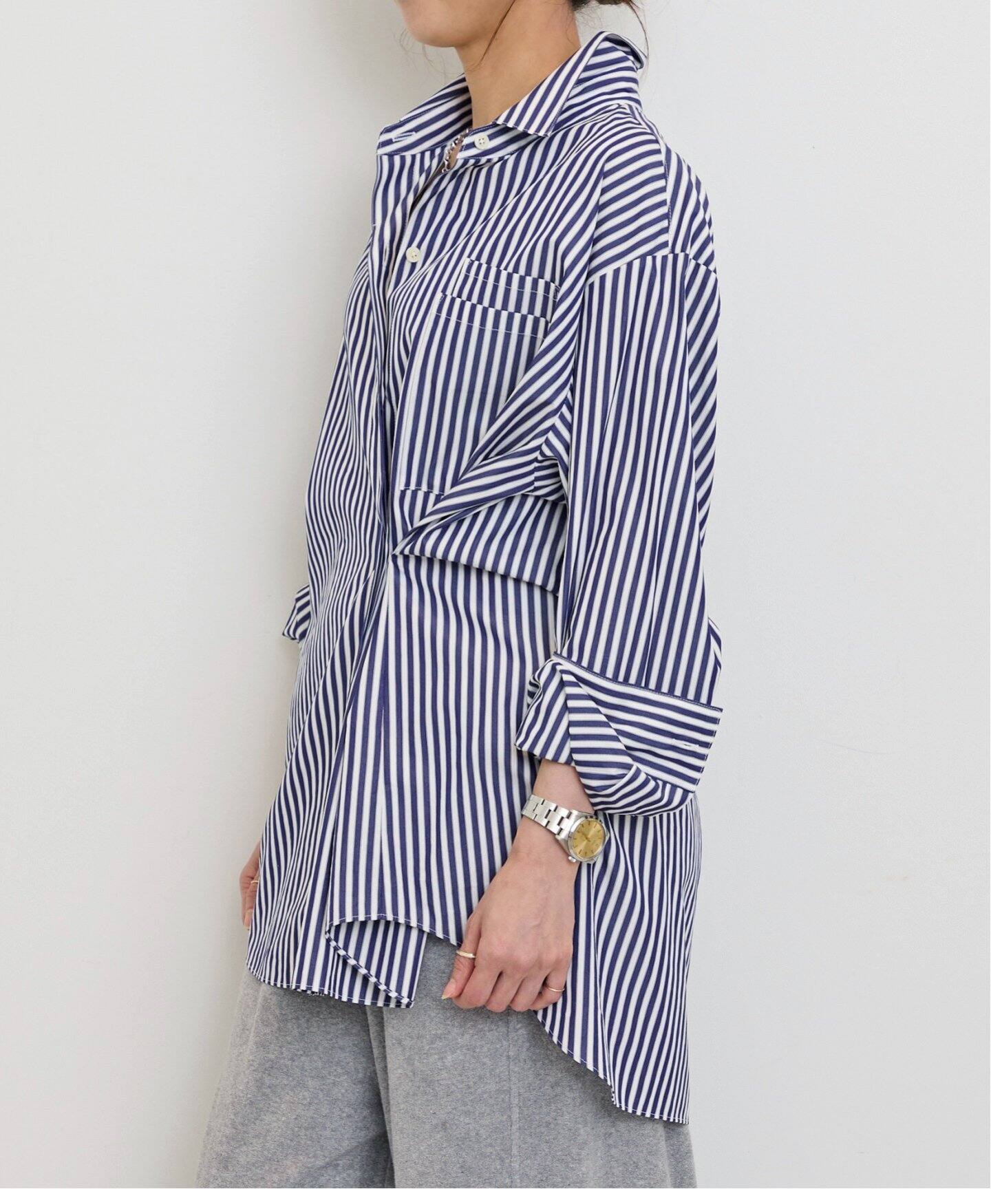 ELEGANT SHIRT(STRIPE)（シャツ／ブラウス）｜L