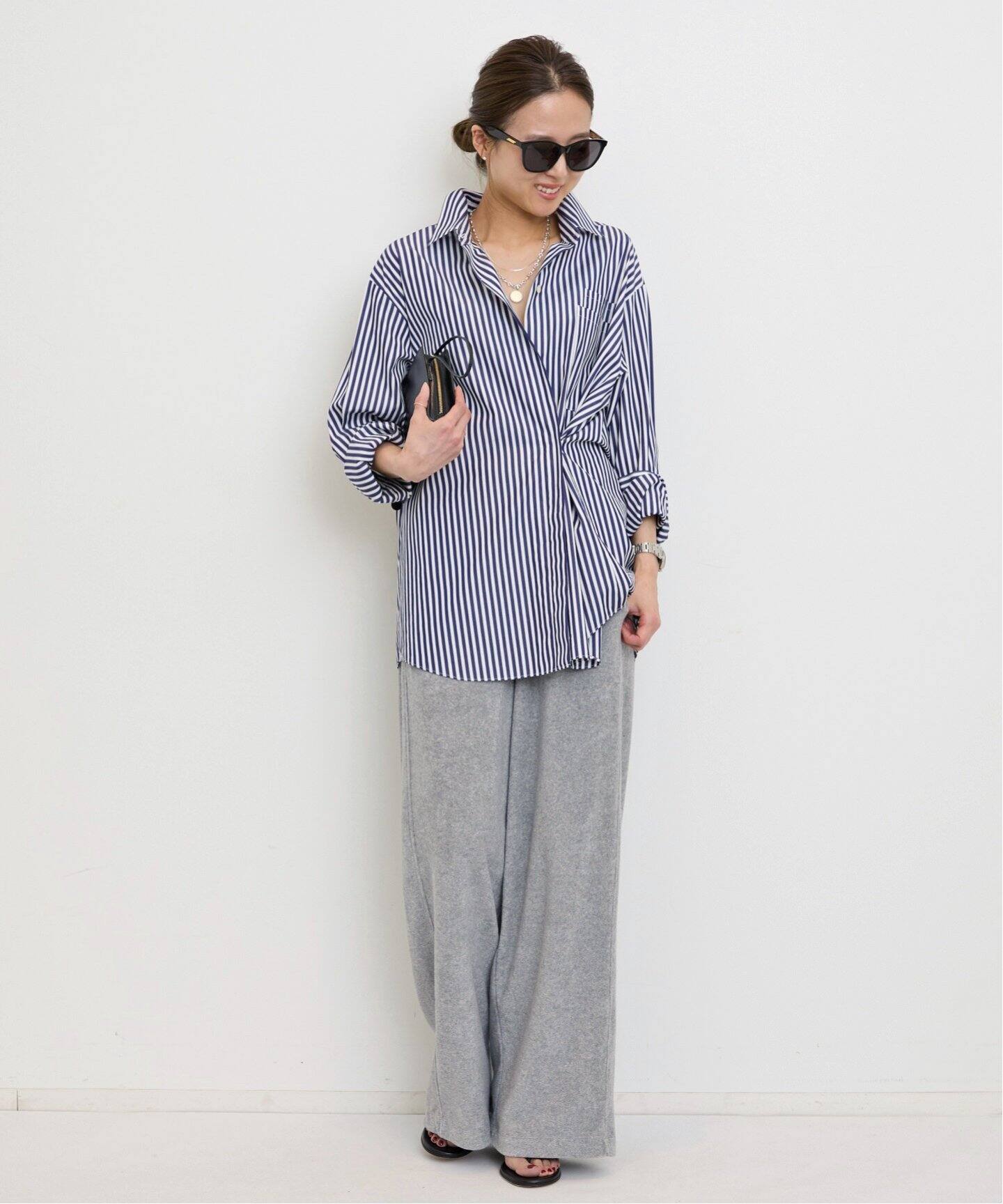 ELEGANT SHIRT(STRIPE)（シャツ／ブラウス）｜L