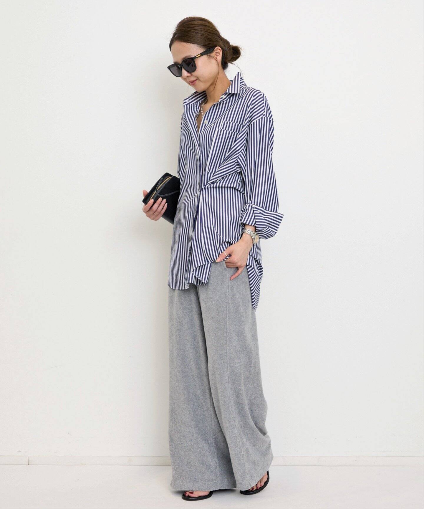 ELEGANT SHIRT(STRIPE)（シャツ／ブラウス）｜L