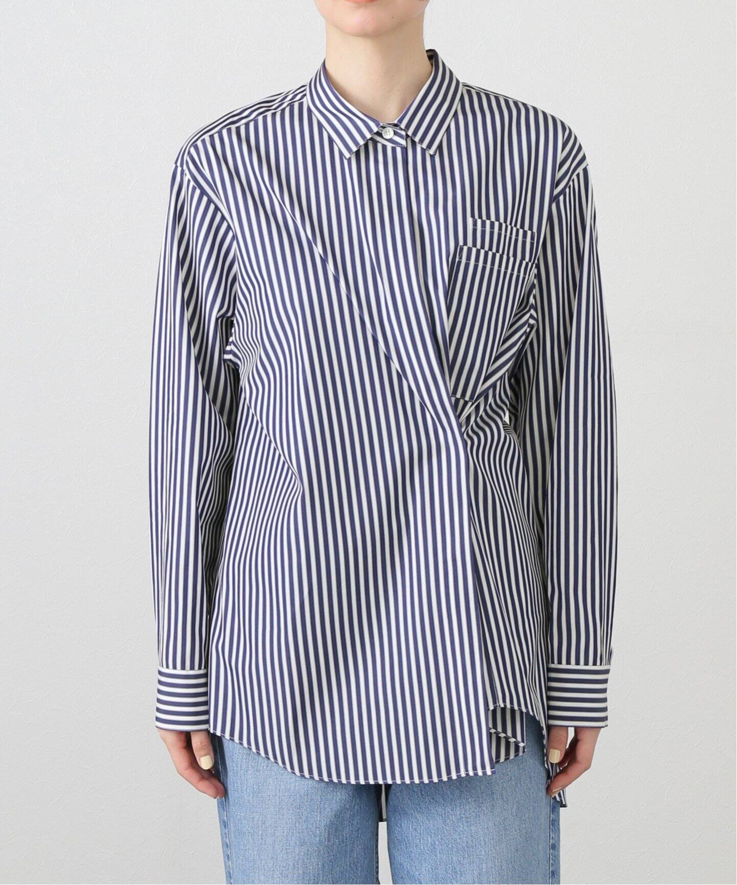 ELEGANT SHIRT(STRIPE)（シャツ／ブラウス）｜L
