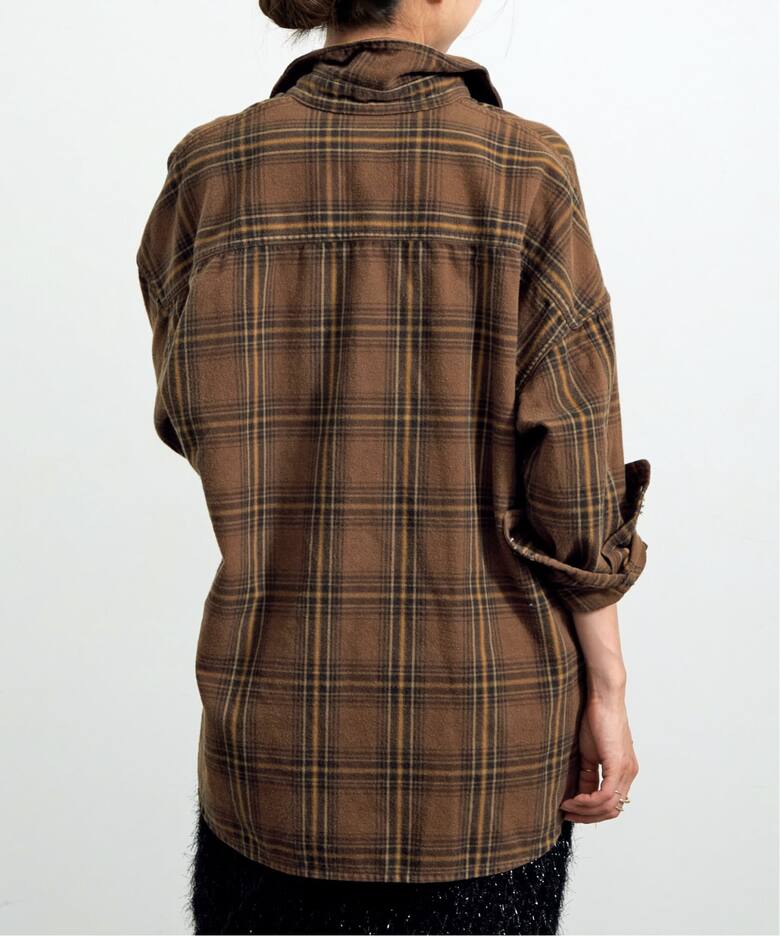 REMI RELIEF/レミ レリーフ】 CHECK SHIRT（シャツ／ブラウス）｜L 