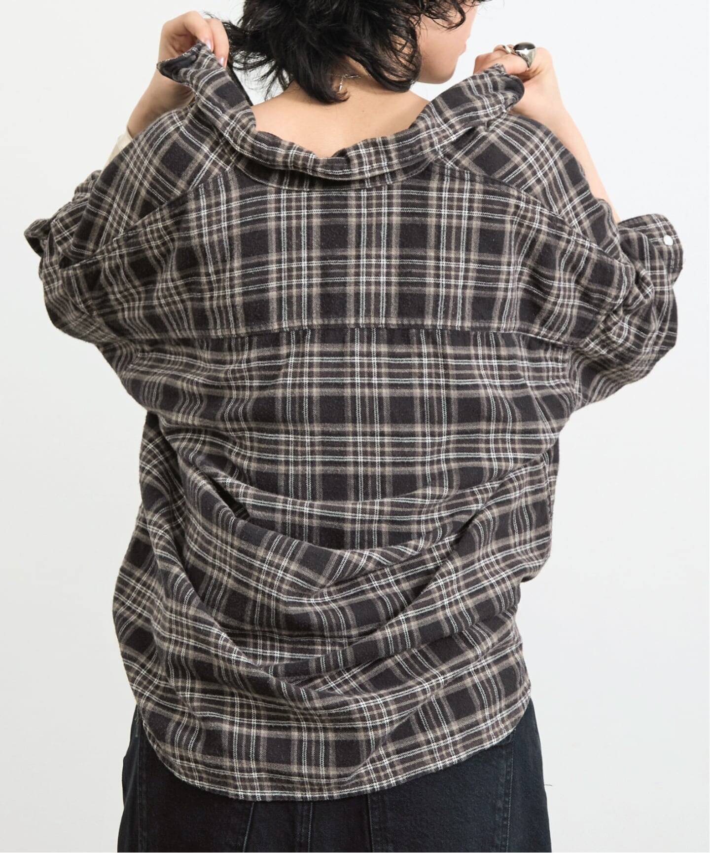 REMI RELIEF/レミ レリーフ】 CHECK SHIRT（シャツ／ブラウス）｜L