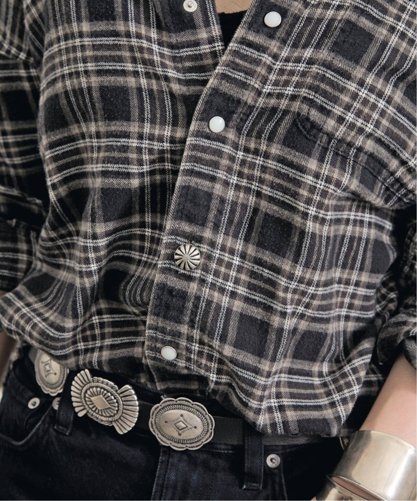 REMI RELIEF/レミ レリーフ】 CHECK SHIRT（シャツ／ブラウス