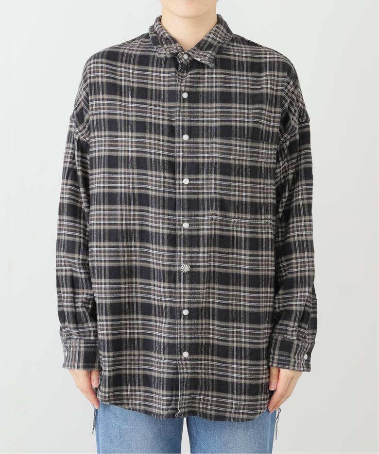 REMI RELIEF/レミ レリーフ】 CHECK SHIRT（シャツ／ブラウス）｜L  