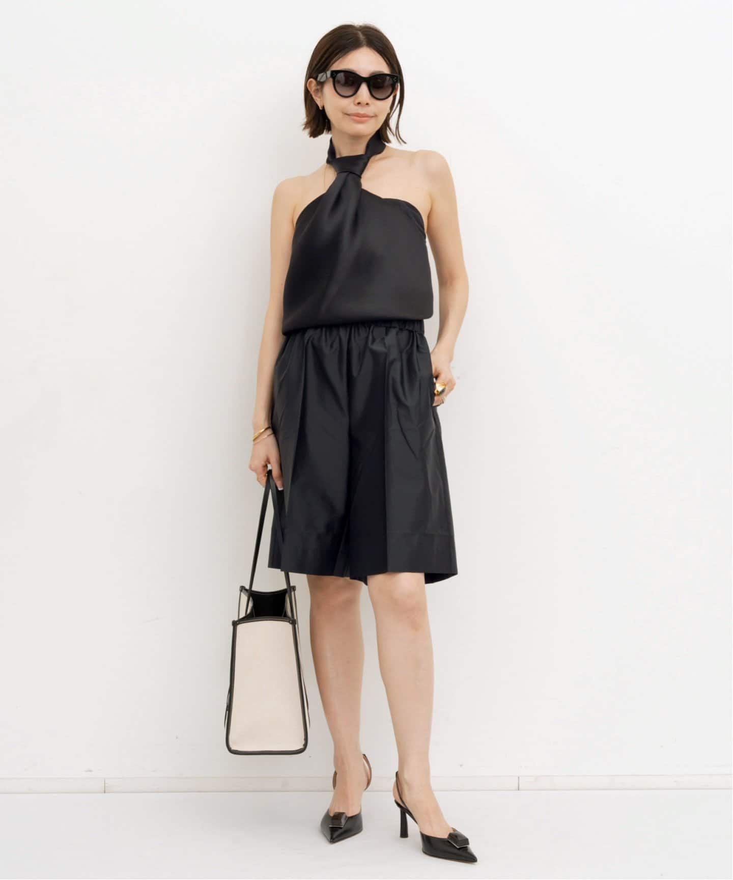 GIA STUDIOS/ジア ストゥディオス】 TIE KNOT BLOUSE（シャツ