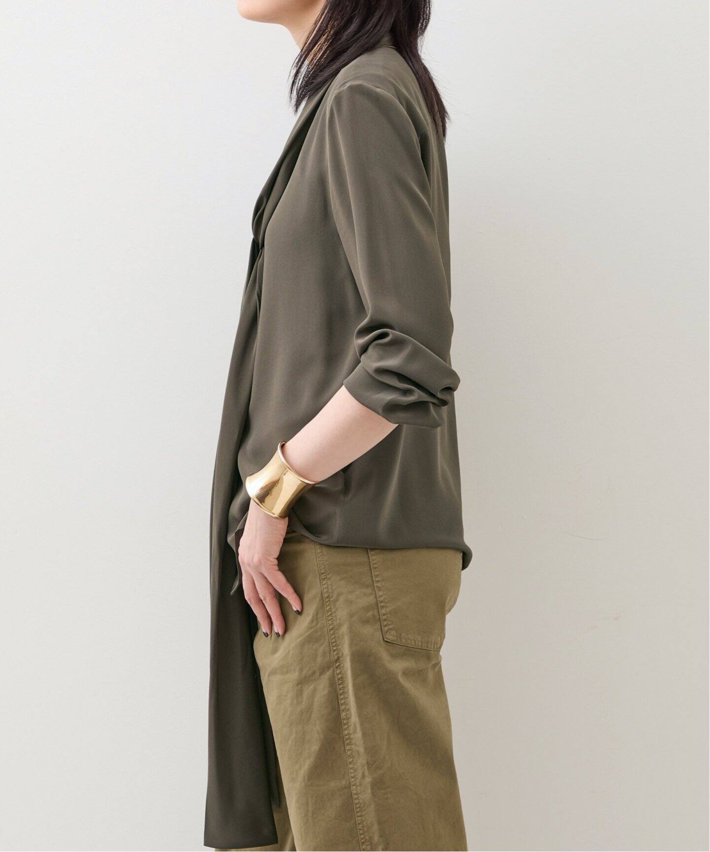 NILI LOTAN/ニリ ロタン】 ANGELIQUE TIE NECK BLOUSE（シャツ 